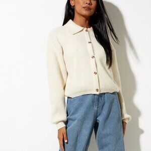 ISO motel topan ivory cardigan